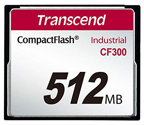 Cartão de memória CompactFlash Transcend 512MB TS512MCF300 300x Industrial