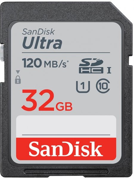 Cartao de Memoria SDHC 32GB Sandisk Ultra 120MB/s