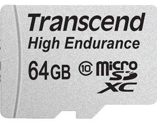 Cartão de Memória Transcend MicroSDHC 64GB Classe 10 High Endurance