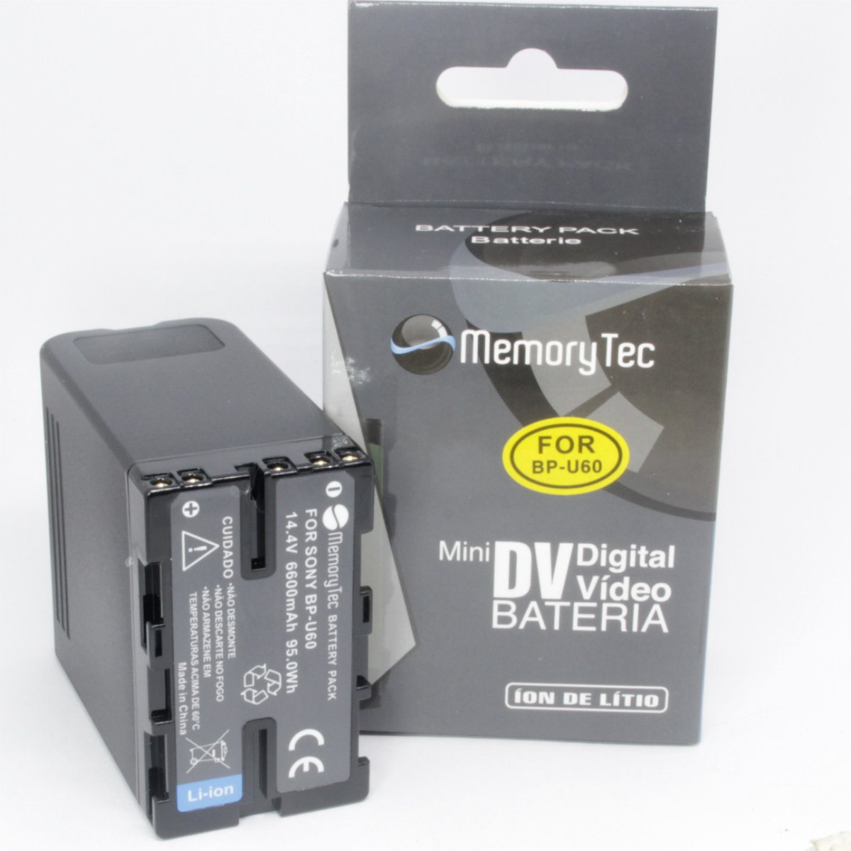 Kit 3 Bateria BP-U60 para câmeras Camcorders Sony