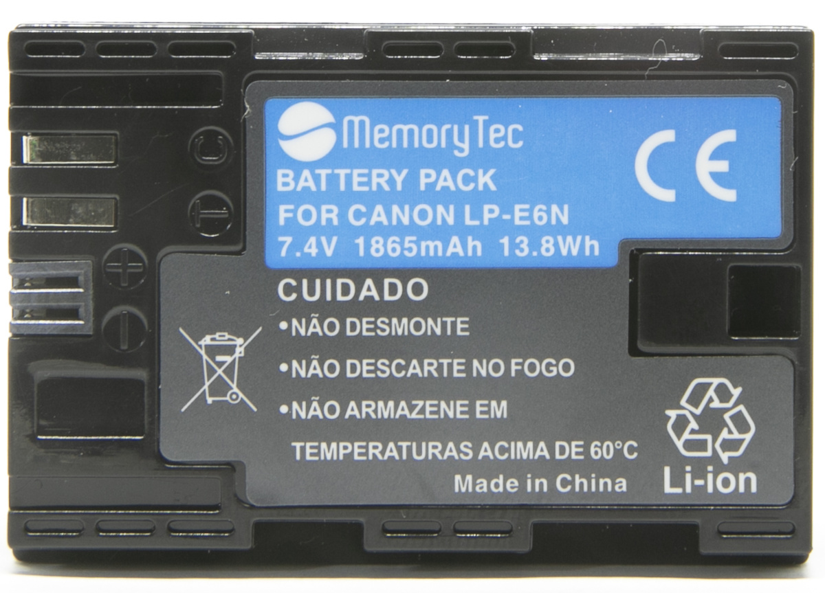 Kit 3 Baterias + Carregador Duplo Para LP-E6N para Canon