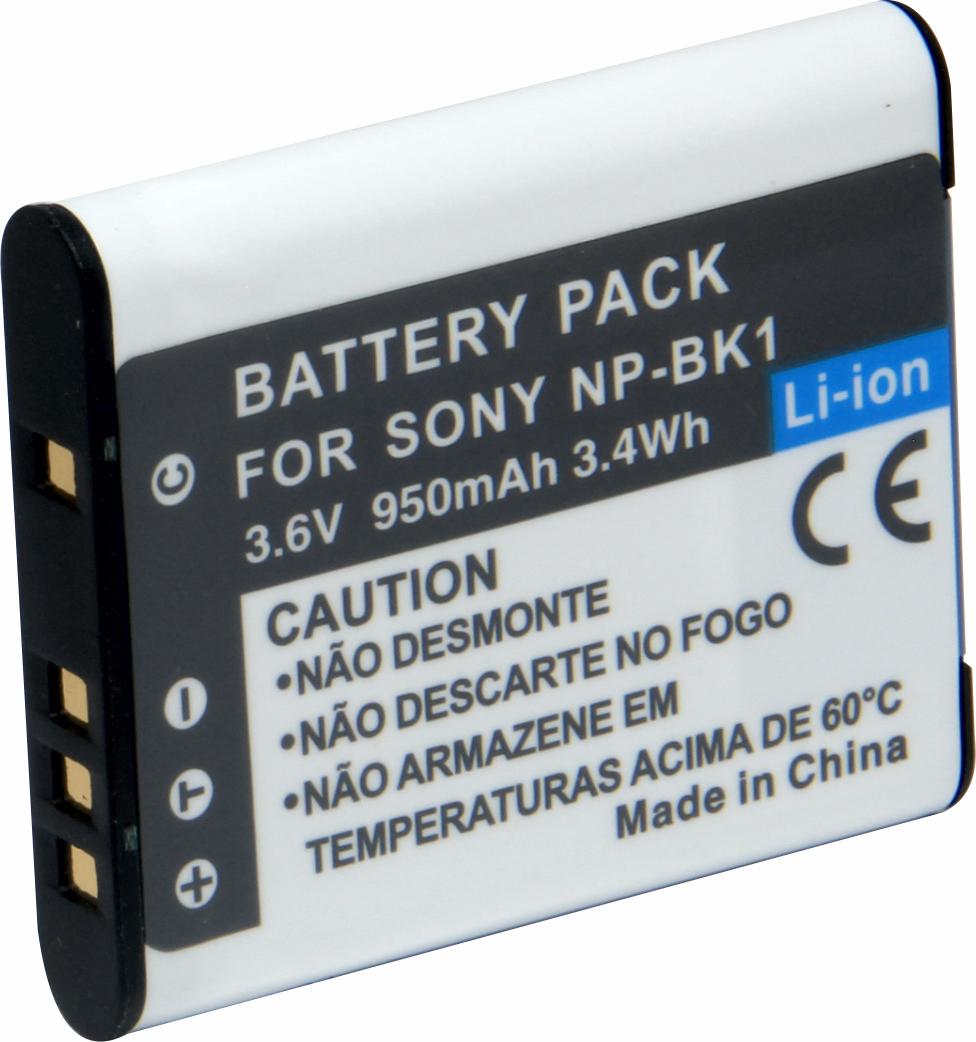 Kit 3 Baterias NP-BK1/FK1 + Carregador Duplo para Sony