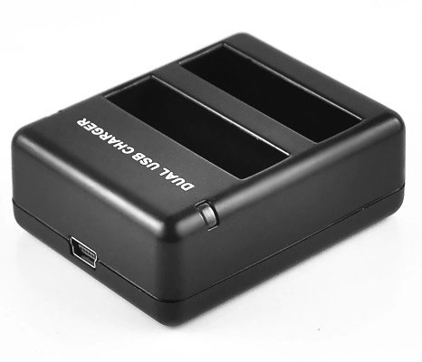 Kit 4 Baterias + Carregador Duplo para GoPro HD Hero 4