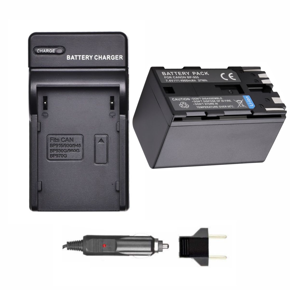 Kit Bateria + Carregador BP-955 XF 105 XH A1 EOS C300