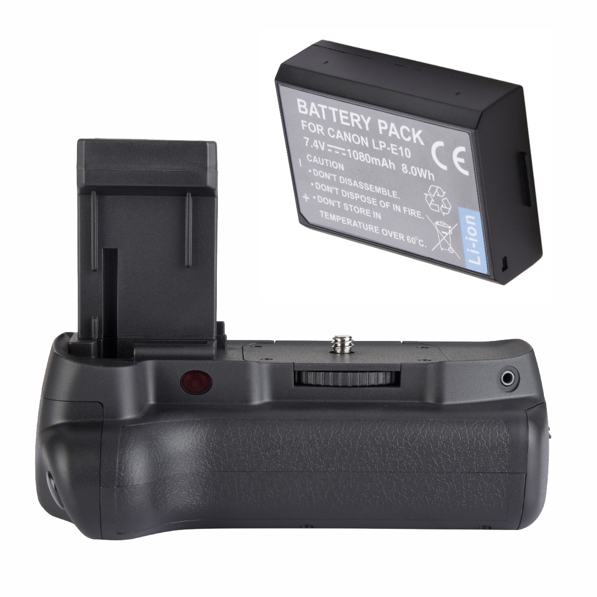 Kit Battery Grip 1100d + 1 Bateria LP-10 Para Canon Eos Rebel T5 E T6