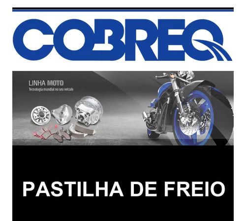 PASTILHA DE FREIO DIANTEIRA COBREQ PARA CB500 / XT660 / BMW650 / MT03