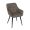Cadeira Dubai Estofada com Braço Costura Captonê Pé Cônico - Bella Brasil Decor