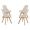 Jogo De Mesa De Jantar Saarinen Redonda Branca 1,24M E 4 Cadeiras Dozza