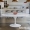 Mesa De Jantar Saarinen Oval Branca Com Tampo Coverglass - Vários Tamanhos