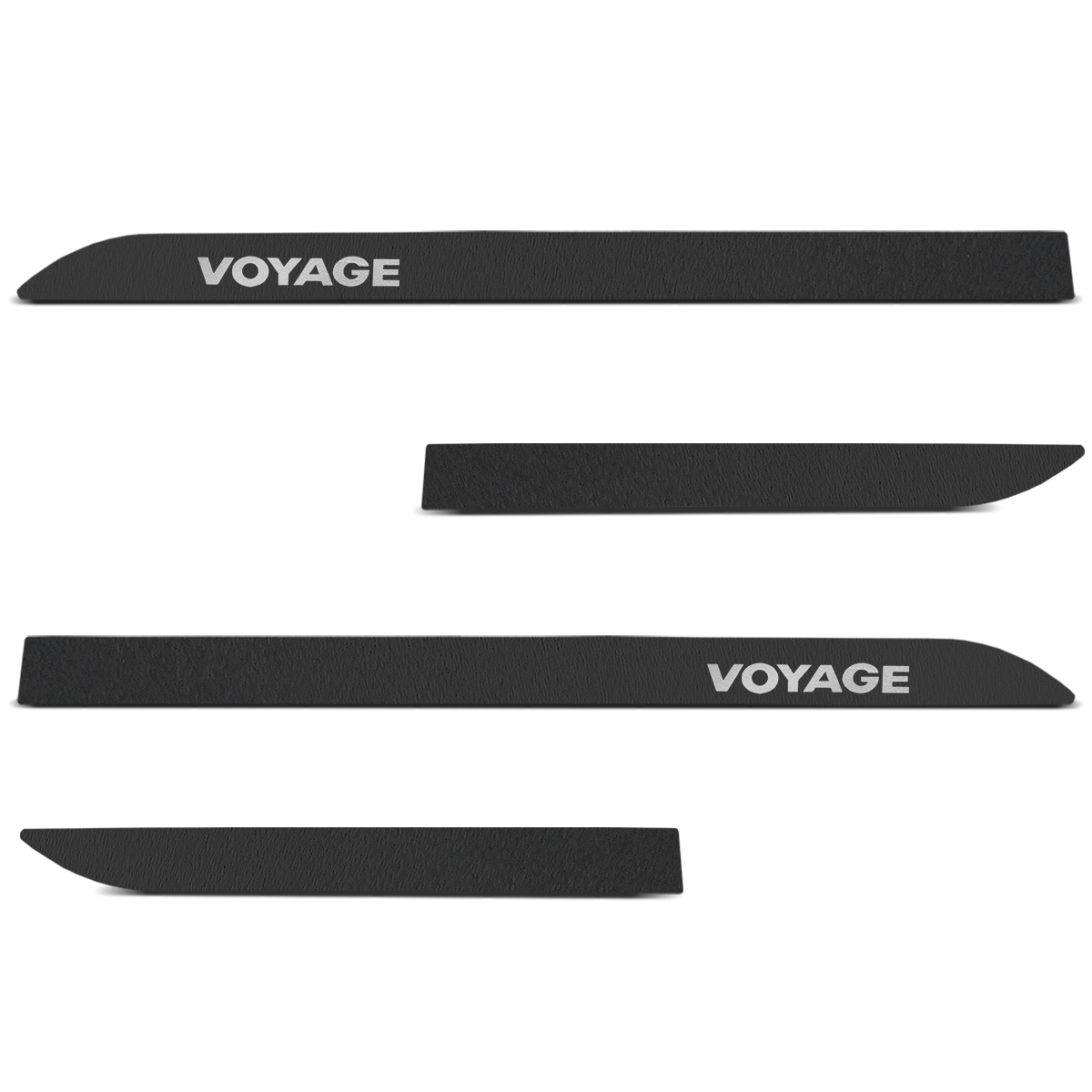 Jogo de Friso Lateral Voyage 2008 a 2023 Preto Texturizado