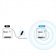 Interruptor inteligente Wi-Fi 1 canal 10A compatível com assitênte de voz Sonoff Mini R2 - JS Soluções em Segurança