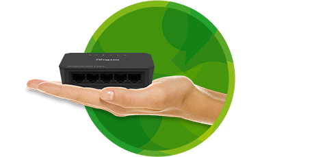  Switch 5 portas Fast Ethernet SF 500 - JS Soluções em Segurança