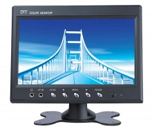 Monitor LCD Color 7 polegadas alta resolução 2 entradas video rca sem fonte  AHD-M 1280*720p  - JS Soluções em Segurança
