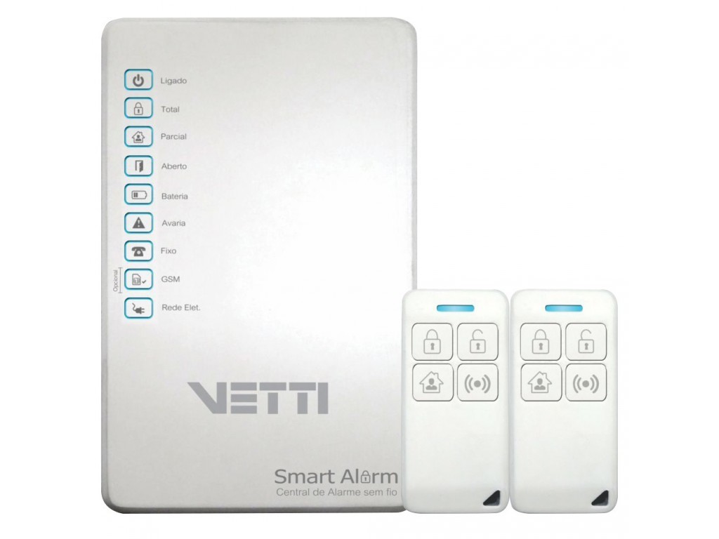 Kit Alarme Sem Fio Smart VETTI com bateria - JS Soluções em Segurança