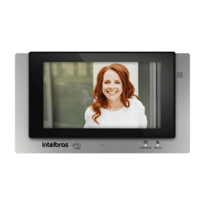 Video porteiro com fio acesso via cartão RFID display touch screen 7 HDCVI 720p 120° intelbras App Wi-Fi Allo wT7