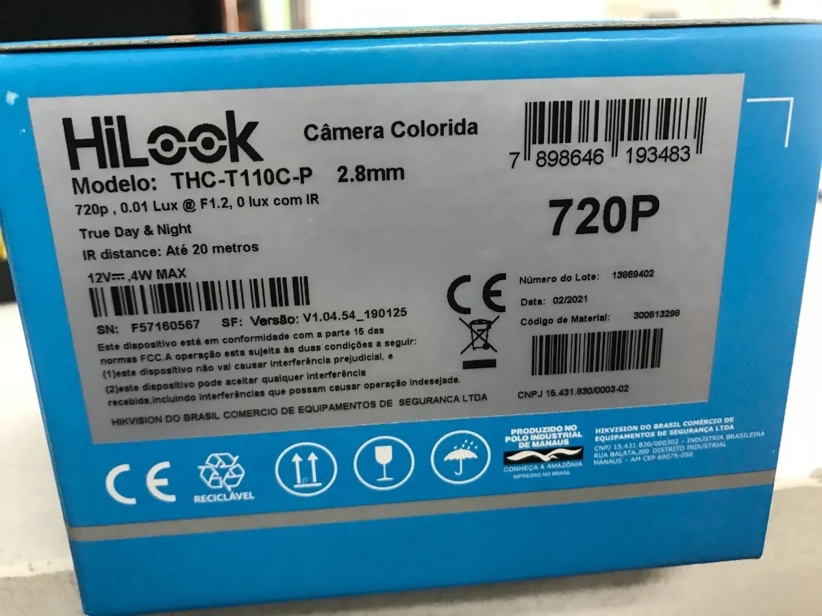 Câmera Dome Hilook by Hikvision HDCVI, AHD-M, HDTVI e Analógico 2.8mm 96º 720p - JS Soluções em Segurança