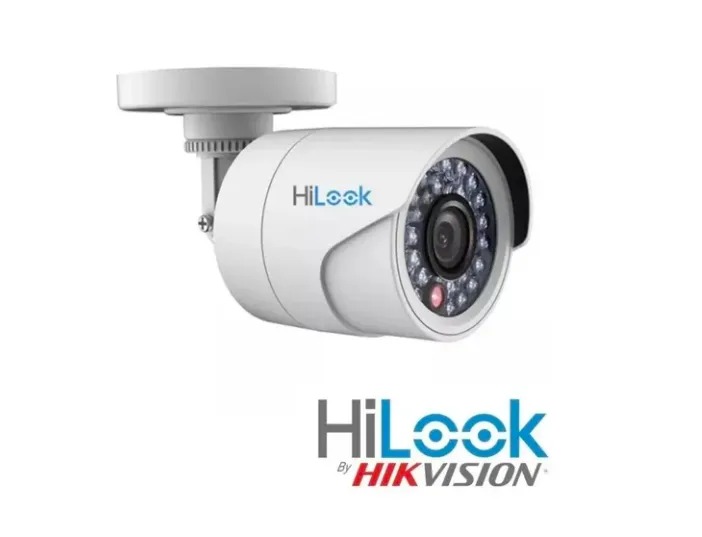 Câmera Hilook Bullet HD 720p by Hikvision 2,8mm, Visão Noturna 20m, Bullet Resistente à Chuva IP66 THC-B110C-P - JS Soluções em Segurança