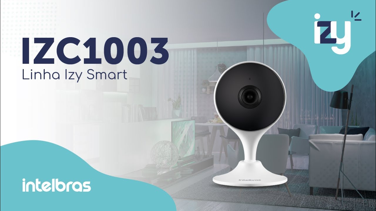 Câmera inteligente Wi-Fi 125° 2.8mm IR 10mts Full HD 1080p  IZC 1003 Intelbras - JS Soluções em Segurança