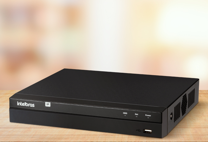 Gravador digital de vídeo NVR 8 canais PoE H.265+ NVD 1408 P 4k com HD 1TB Purple  - JS Soluções em Segurança