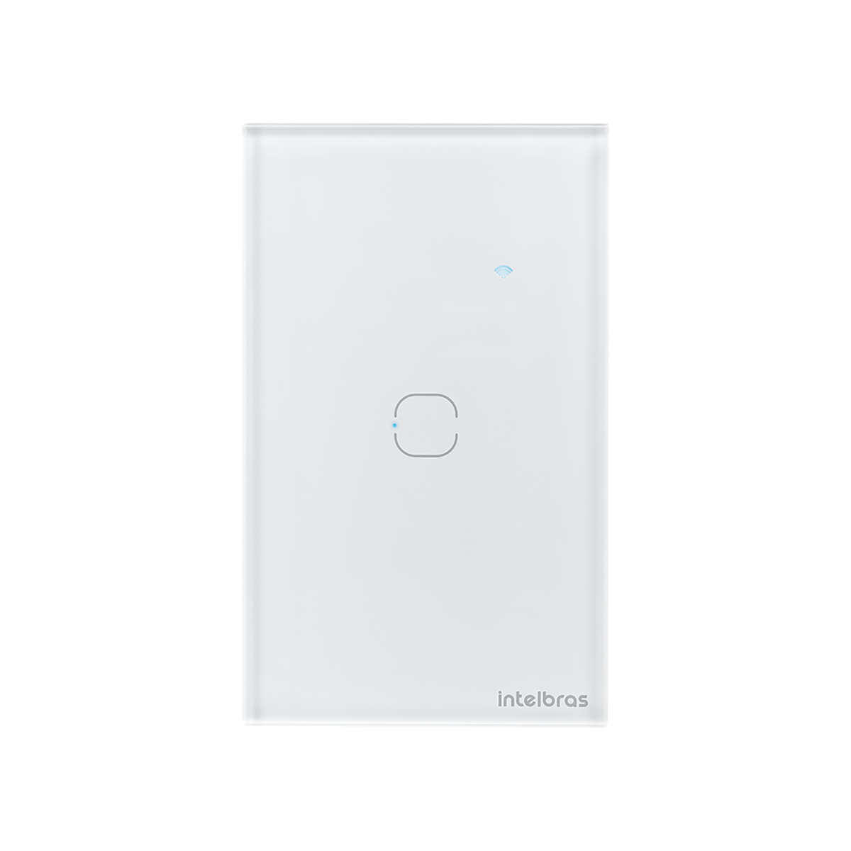 Interruptor touch smart Wi-Fi 1 Botão 4x2 Intelbras EWS 1001 branco  - JS Soluções em Segurança