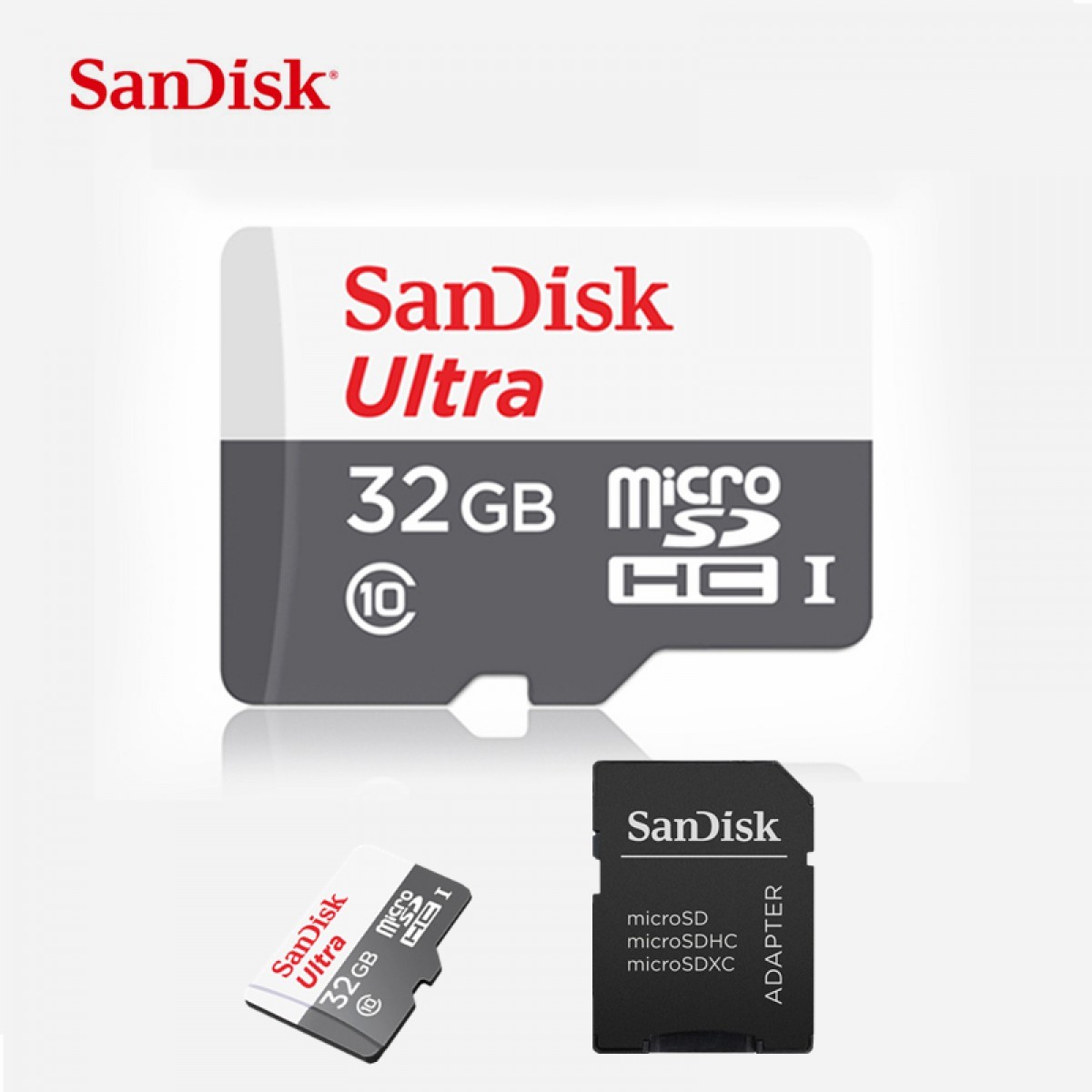Mémoria Micro SD Card SanDisk Classe10 32 GB  - JS Soluções em Segurança