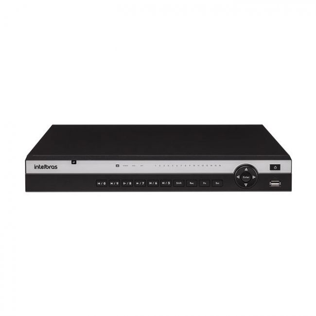 NVD gravador 16 canais de vídeo IP PoE+ Intelbras NVD 3316-P Ultra HD 4K  - JS Soluções em Segurança