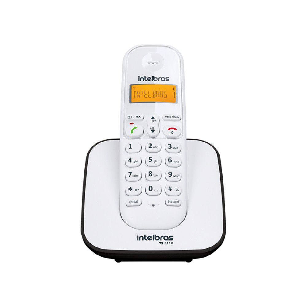 Telefone sem fio digital com identificador e visor luminoso intelbras TS 3110  - JS Soluções em Segurança