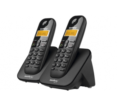 Telefone sem fio digital com 1 ramal adicional TS 3112 preto - JS Soluções em Segurança
