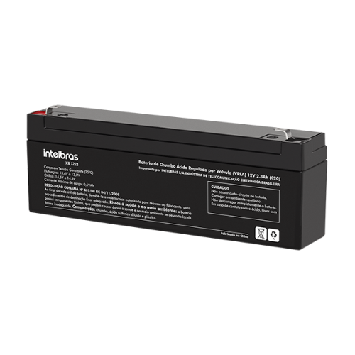 XB 1223 Bateria de chumbo-ácido 12V  2.3A (P/ Caixa eletrônico / Caixa registradora / Central de alarme de incêndio / Relógio-ponto) - JS Soluções em Segurança