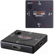 Mini Hub Switch Chaveador  HDMI 3 Portas Full HD 1080P 3x1