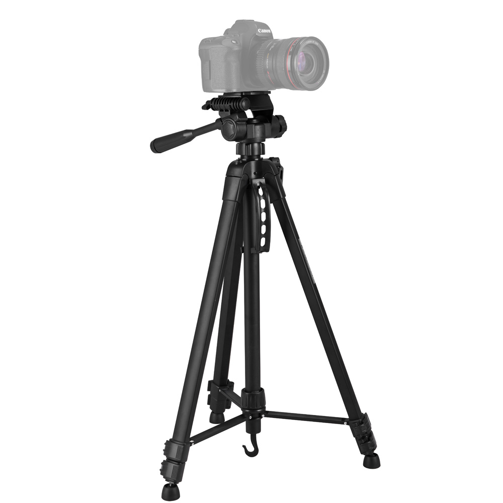 Tripé Profissíonal câmera DSLR smartphone filmadora de alumínio 1.675 m
