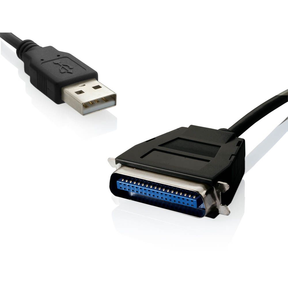 Cabo Conversor USB 1.1 X Paralela (36 PINOS) Preto WI198 Multilaser