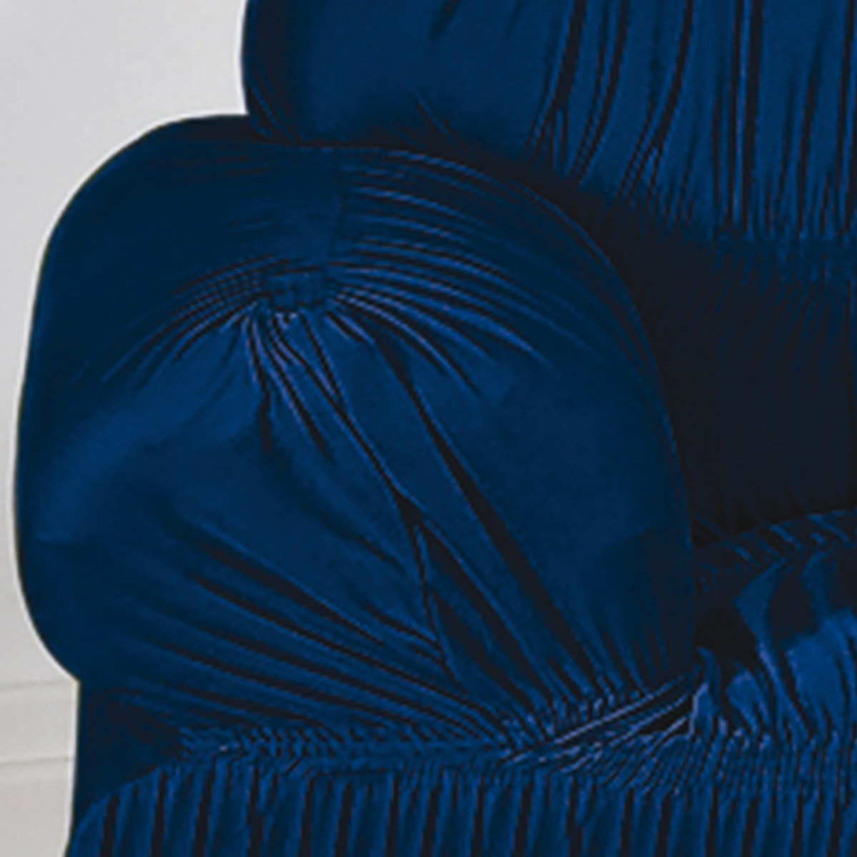 Capa de Sofa de 2 e 3 Lugares Azul Marinho em Malha Gel 100% Poliester com capa de 20 elatiscos em 02 pecas - Capa para Sofa Adornare