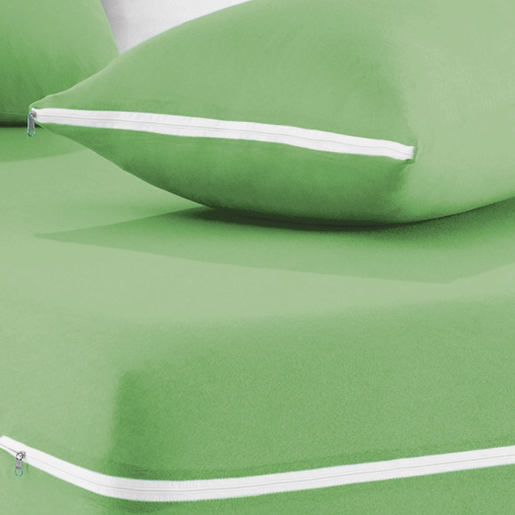 Capa de Travesseiro Mascali  Verde Nille com 1 peças em Algodão