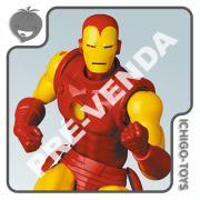 PRÉ-VENDA 31/08/2022 (VALOR TOTAL R$ 1.252,00 - 10% PARA RESERVA*) Mafex 165 - Iron Man Comic Version - Iron Man
