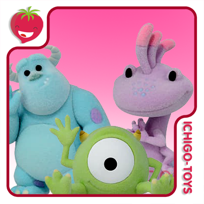 Cutte! Fluffy Puffy - Sulley + Mike + Randall - Monsters INC. - Disney/Pixar Characters  - Ichigo-Toys Colecionáveis