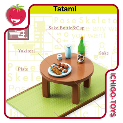 Re-ment Pose Skeleton - 07 Tatami  - Ichigo-Toys Colecionáveis