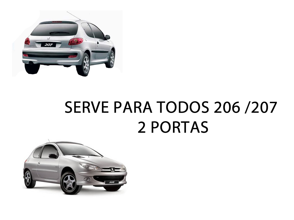 Rack Teto Bagageiro Peugeot 206 / 207 2 Portas Todos Anos