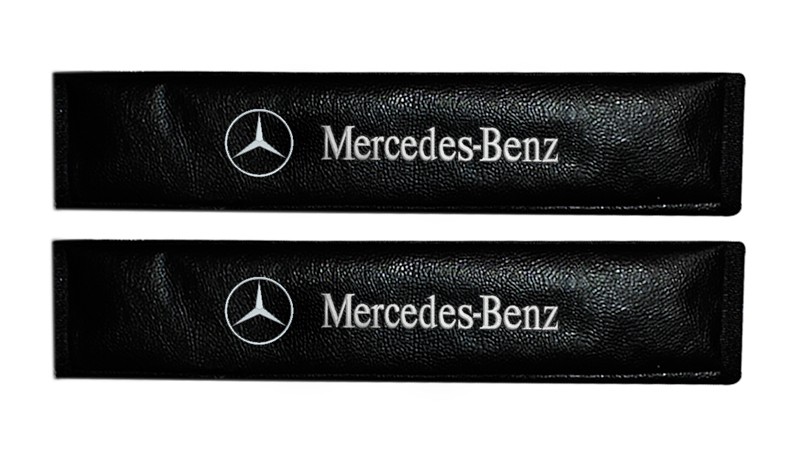 Capa Protetora Para Cinto De Segurança Bordado Mercedes Benz