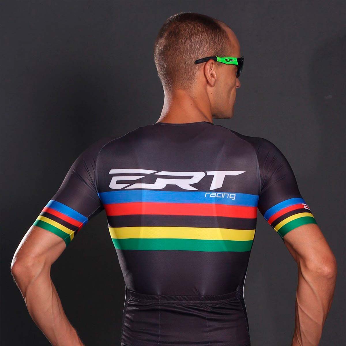 Camisa Ert Elite Racing Campeao Mundial Preta Ciclismo