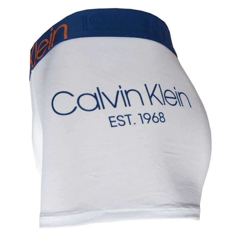 Cueca Boxer Trunk Evolution Cotton Calvin Klein - TRE2014 - Branca