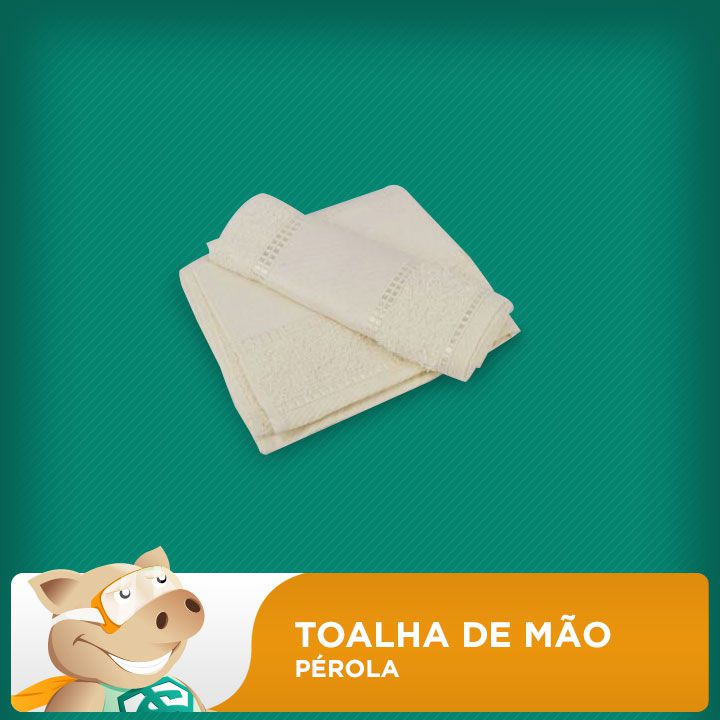 Toalha de Mão Pérola - ECONOMIZOU