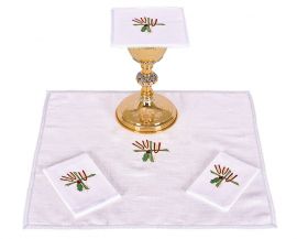 Altar Set Linen Flax Wheat and Grape B007