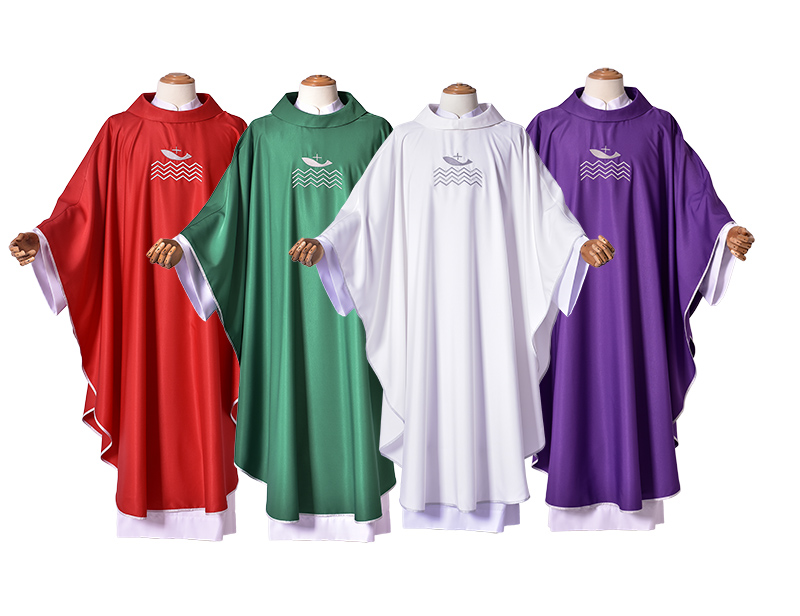 Chasubles Set Cardinal Bergoglio CS419 with 4 colors