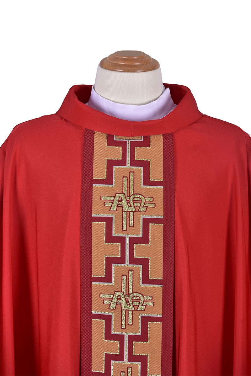 Chasubles Set Venice Alpha and Omega CS038 with 4 colors