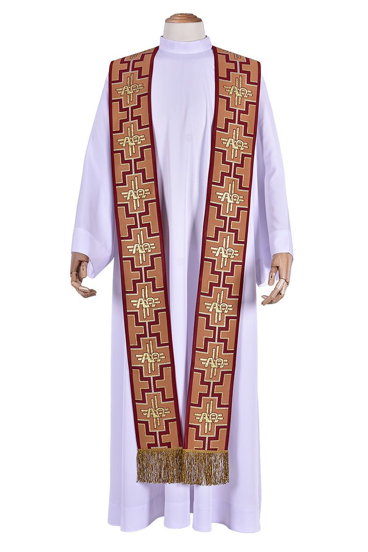 Priestly Stole Set Saint Gerald Magela Alpha Omega ES048 with 4 colors