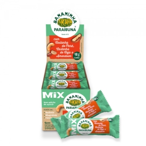 Caixa Bananinha Paraibuna MIX de Castanhas e Amendoim Vegano