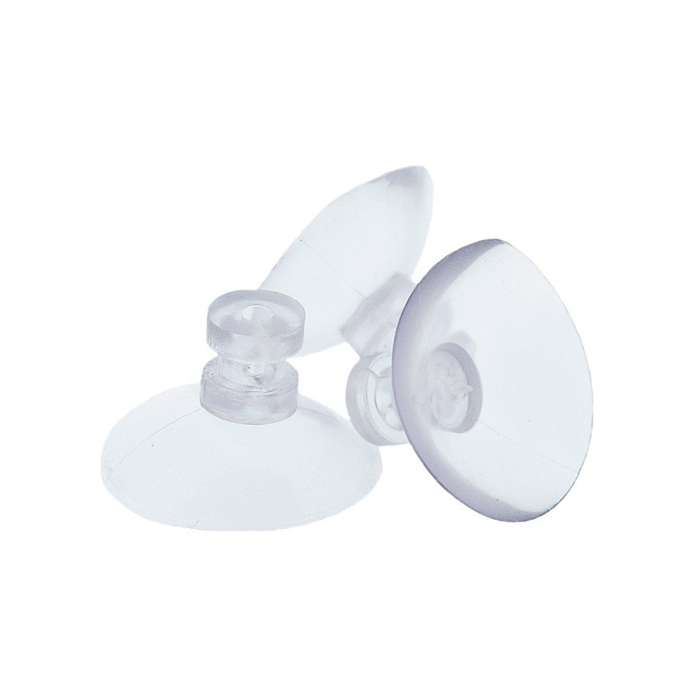 Ventosa de Plástico 1 Saída - Transparente - 25mm - 100pçs  - Nathalia Bijoux®