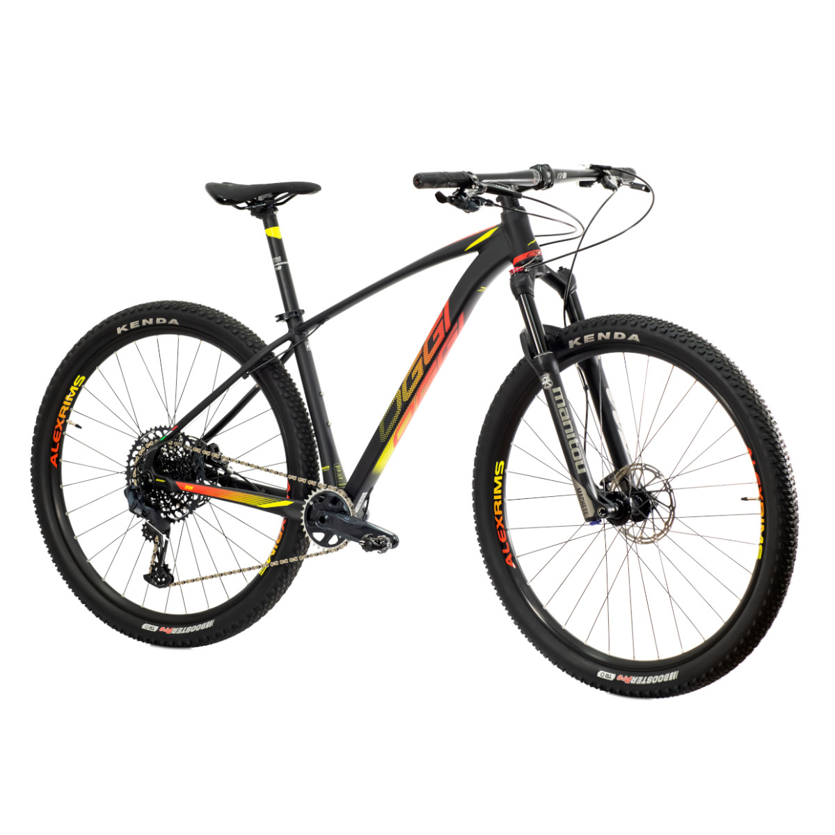 Bicicleta MTB  OGGI Big Wheel 7.6 2021 PRETO/VERM/AMARELO