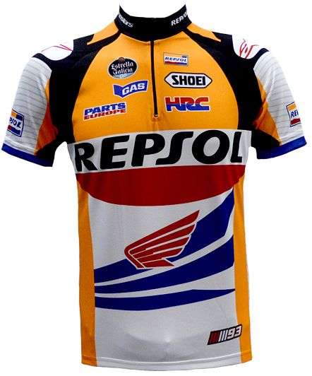 Camisa Ciclismo Repsol Honda Team Manga Curta
